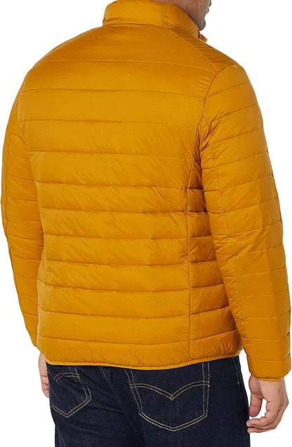 Amazon Essentials Men's Packable Lightweight Water-Resistant Puffer Jacket (Available in Big & Tall)