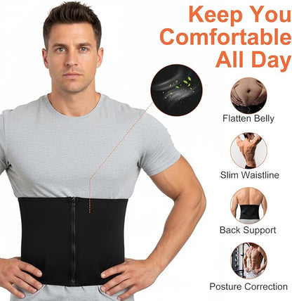 Waist Trainer for Men mens Shapewear Waist Trimmer for Men Corset Sweat Body Shaper Girdle Tummy Control Stomach Wrap