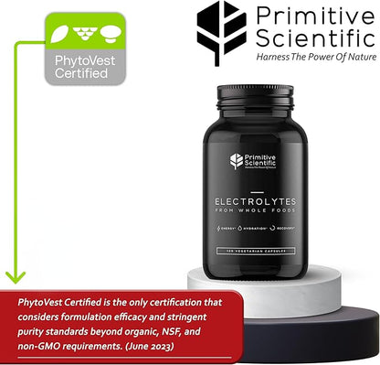 Whole Food Electrolyte Supplements, Electrolyte Tablets with Magnesium, Zinc, Calcium, and Potassium for Energy, Hydration, & Rejuvenation (120ct)