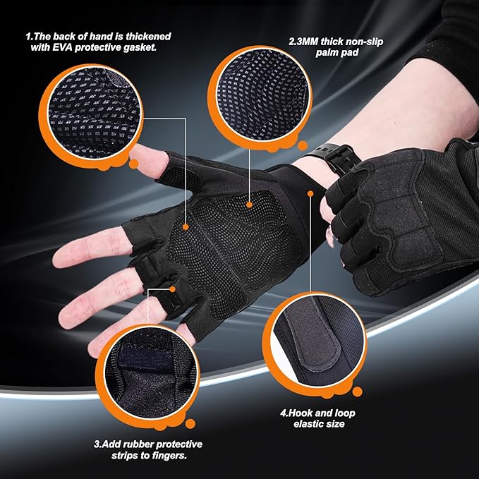 Weight Lifting Gloves, Gym Gloves for Men and Women, Full Palm Protection for Sports, Weightlifting, Training, Cycling, Pull-Ups, Rowing, and Mountaineering