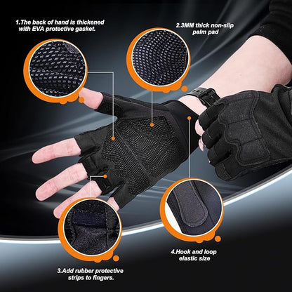 Weight Lifting Gloves, Gym Gloves for Men and Women, Full Palm Protection for Sports, Weightlifting, Training, Cycling, Pull-Ups, Rowing, and Mountaineering