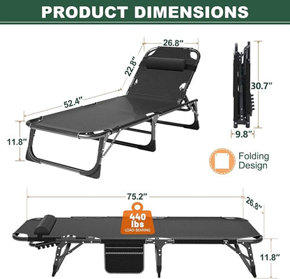 LILYPELLE Folding Camping Cot, Extra Wide Heavy Duty Sleeping Cots with Carry Bag, Double Layer Oxford Portable Travel Camp Cots for Home, Office Nap and Outdoor Beach