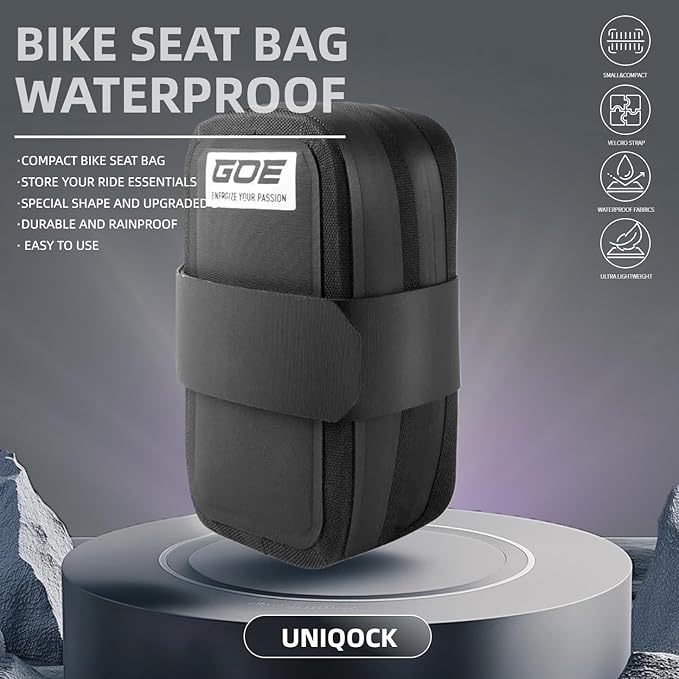 Bike Seat Bag, Bicycle Saddle Bag,Bicycle Strap-On Saddle Bag, Cycling Bag, Waterproof Bike Bag for all our essentials, bike bags for Mountain Road Bikes