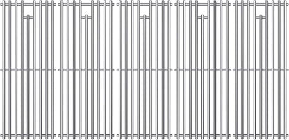 9MM 16517 Grill Grates Replacement for Bull Grill Replacement Parts, BBQ Bull Brahma 5 Burner 57568, 57569, 57568CE, 19” Lion Premium 40” 4 Burner L90000, 90000, 65073 Stainless Steel Grids