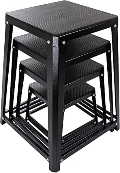 Plyometric Boxes Steel Plyo Box Fitness Exercise Jump Box For Home Gym Plyometric Jumping Exercises