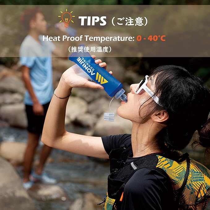 TRIWONDER Soft Flask Collapsible Water Bottles Running Bottle BPA-Free Foldable Handheld Runner Water Flask for Hydration Pack Marathon Hiking Cycling Climbing Travel (500ml/16.9oz)