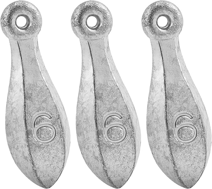 Dr.Fish Bank Sinkers Lead Fishing Weights, 1-32oz/2LB, Freshwater Catfishing Weights River Channel Surf Fishing Saltwater