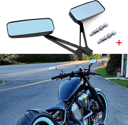 Black Motorcycle Side View Mirrors for Harley Davidson Sportster 883 1200 Street Glide