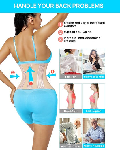 Short Torso Waist Trainer for Women Lower Belly Fat, Workout Fajas Colombianas Waist Cincher Corset