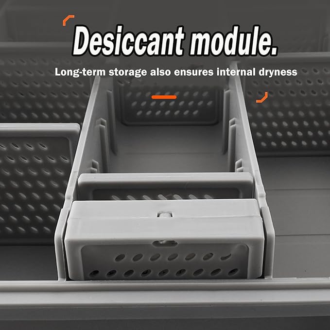 Deluxe Fishing Tackle Box, Waterproof 3600 and 3700 Tackle Trays, Organizer with Removable Dividers, Sealed Lure Box and Terminal Tackle Storage (2, 3700 Orange)