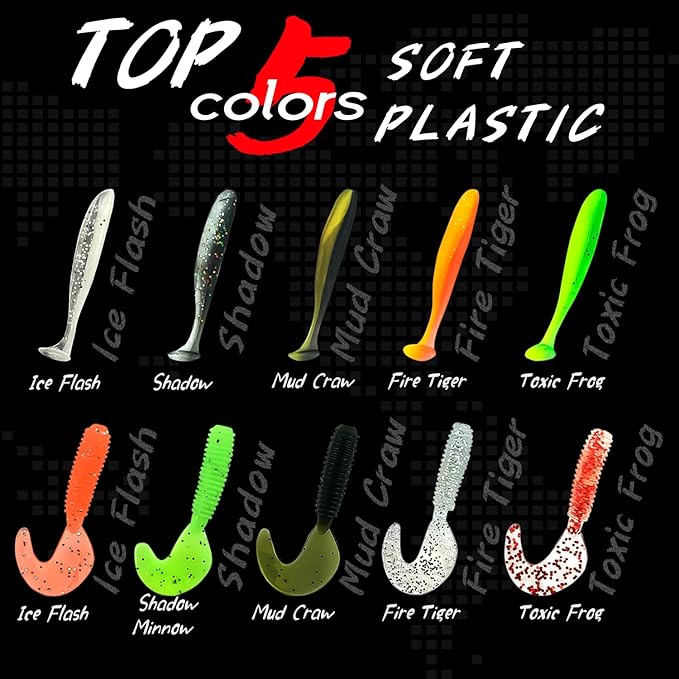 Fishing Tackle Box with Tackle Included, 145Pcs Fishing Lures Kit with Jigs, VIBs, Minnows, Soft Baits, Floats, Hooks & Weights, Complete Fishing Gear Set for Freshwater & Saltwater