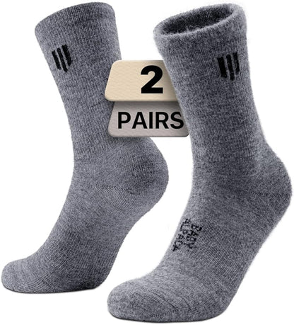 Alpaca Wool Micro Crew Hiking Socks Midweight Moisture Wicking Anti-blister Cushioned