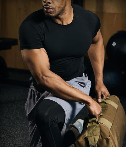 Sauna Sweat Suits Shirt for Men Sweat Suit Compression T-Shirt Workout Sports Shapewear Gym Exercise Jacket