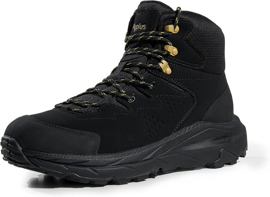 Men’s Waterproof Hiking Boots Lightweight Comfortable Durable Slip-Resistant All-Terrain Mid Shoes for Outdoor & Daily Wear