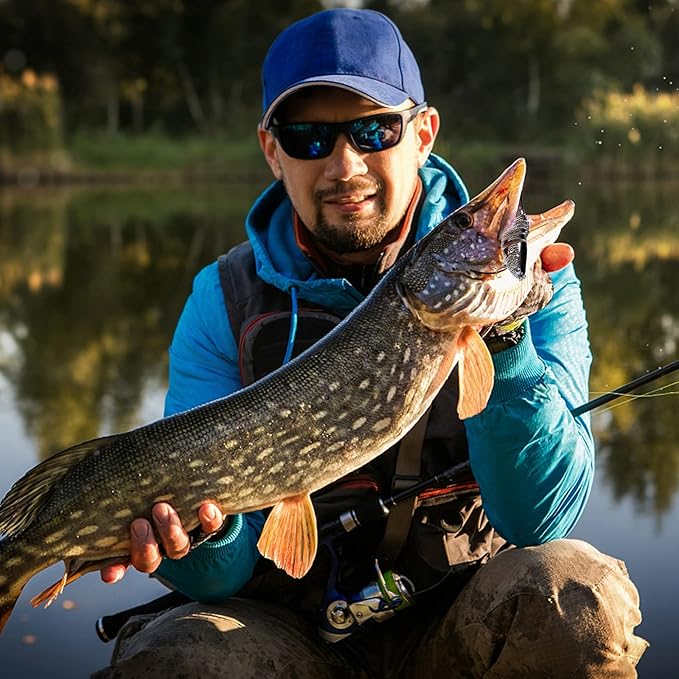 6Pcs Fishing Lures for Bass, Topwater Trout Lure, Multi Jointed Swimbaits, Multi-Jointed Slow Sinking Hard Baits, Swimming Lures for Freshwater Saltwater, Lifelike Fishing Lures Kit