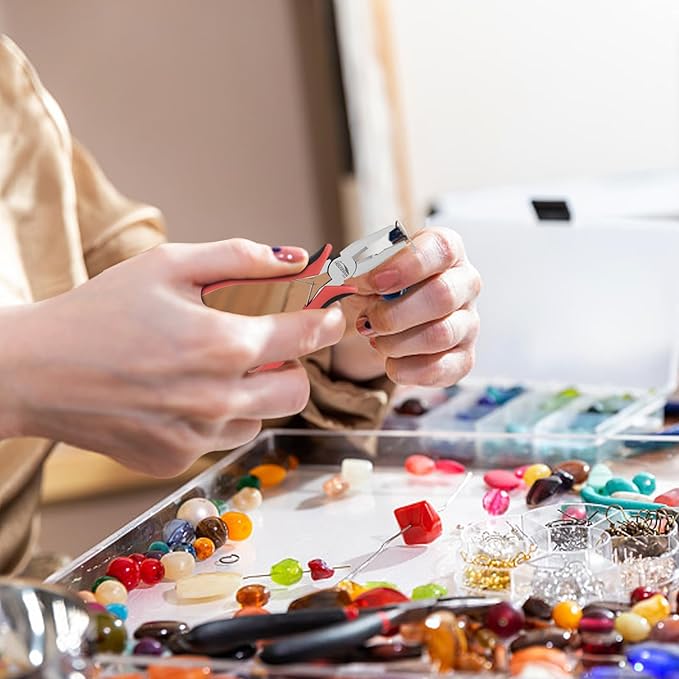 Mini Linemans Pliers 5"-5 Pack Combination Plier with Side Cutter, Lineman Pliers Electrical for Jewelry Making, DIY, Craft, Model