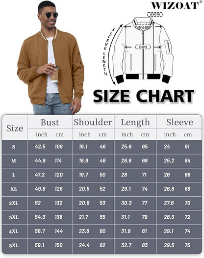 Mens Casual Jacket Loose Fit Lightweight Jacket Varsity Bomber Jacket with Zipper