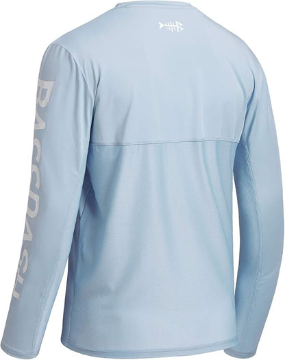 BASSDASH Fishing T Shirts for Men UV Sun Protection UPF 50+ Long Sleeve Tee T-Shirt
