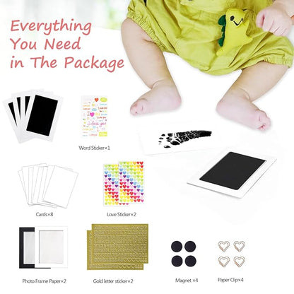 Inkless Baby Hand and Footprint Kit,Clean Touch Ink Pad for Baby Footprint Kit,No Mess Dog Paw Print Kit,DIY Footprint Ink for Baby Keepsake Gifts for Boys and Girls