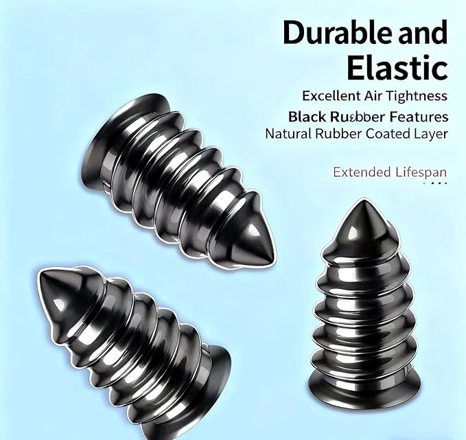 Tire Repair Nails Kit,Available in Two Sizes, 2025 New Vacuum Tire Repair Rubber Nail, Screw in Tire Repair Plugs, Fast Self-Service Tire Repair Tools for Car, Motorcycle, Truck (40pcs)