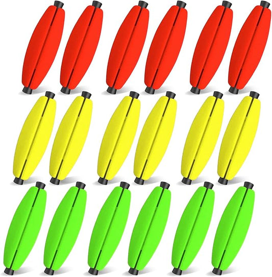 YOTO Peg Floats Slotted丨Fishing Floats for Catfish丨Fishing Cigar Foam Bobber for Santee Rig丨1.5in，2in，2.5in，3in