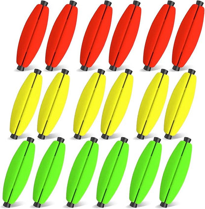 YOTO Peg Floats Slotted丨Fishing Floats for Catfish丨Fishing Cigar Foam Bobber for Santee Rig丨1.5in，2in，2.5in，3in