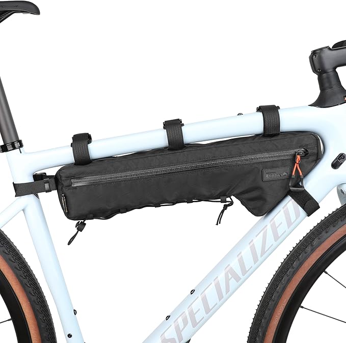 Rhinowalk Bicycle Front Frame Bag Bike Under Top Tube Triangle Bag Lightweight 1.7L Cycling Accessories Nylon Pack Pouch for Mountain Road Bike