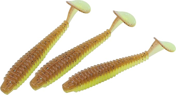 RUNCL Swimbaits Paddle 10/20/30/40PCS, 5/4/3/2 Inchs Paddle Tail, Soft Lure for Trout Crappie Bass, Durable Plastic Bait Swimmer for Saltwater/Freshwater, Fishing Lover's Gift