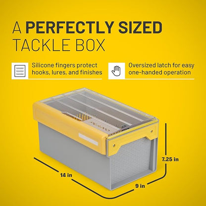 Plano Edge Master Crankbait XL Tackle Storage | Premium Tackle Organization with Rust Prevention, Clear/Yellow