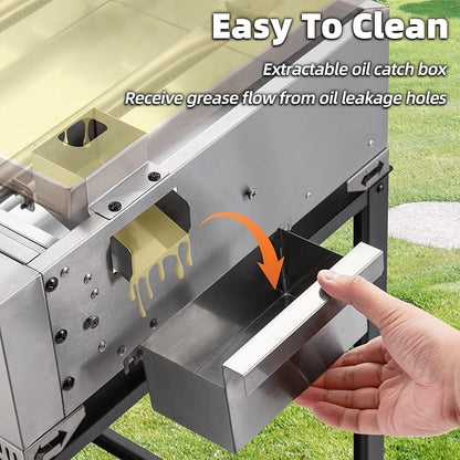 MELLCOM 3 Burner 30000 BTU Outdoor Gas Griddle with Lid (Side Shelf), Portable Flat Top Griddle 28 Inch Heavy-Duty Cast Iron Grill, Bottle Rack & Grease Pan for Camping, Picnic, Patio