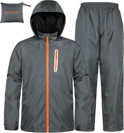 Rain Suits for Men Women Waterproof Lightweight Hooded Breathable Rain Gear Raincoat for Fishing Hiking Cycling