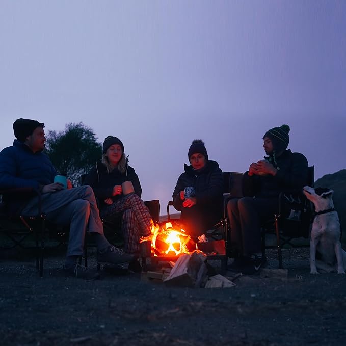 SUNNYFEEL Camping Directors Chair, Heavy Duty,Oversized Portable Folding Chair with Side Table, Pocket for Beach, Fishing,Trip,Picnic,Lawn,Concert Outdoor Foldable Camp Chairs