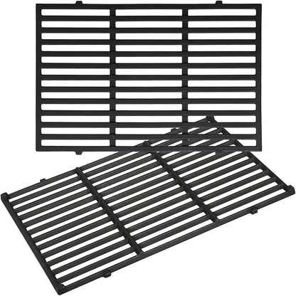7638 Grill Grates for Weber Spirit 300 Series, E-310 E-330 S-310 S-315 17.5” Cast Iron Grates Replacement Parts for Weber Spirit 2 Burner Gas Grill, 2 Pack