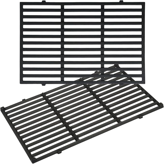 7638 Grill Grates for Weber Spirit 300 Series, E-310 E-330 S-310 S-315 17.5” Cast Iron Grates Replacement Parts for Weber Spirit 2 Burner Gas Grill, 2 Pack