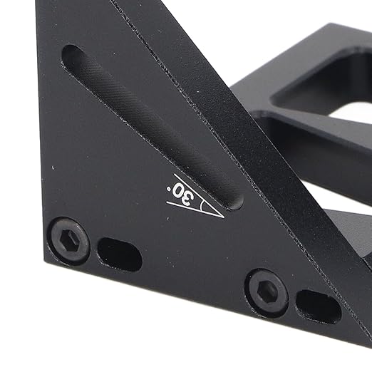 Tyenaza 3D Woodworking Square Aluminum Alloy Multi Angle Measuring Ruler 45 90 Degree Carpenter Square Protractor Black