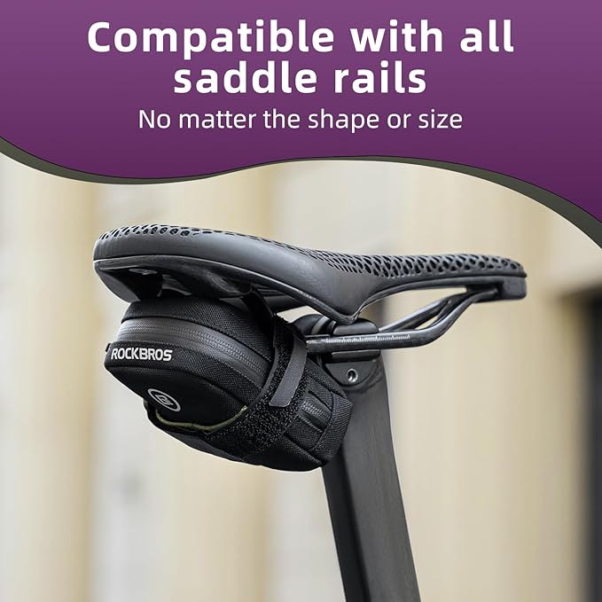 ROCKBROS Bike Saddle Bag - Small, Lightweight and Portable Under Seat Bag for Road Bikes