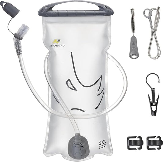N NEVO RHINO Hydration Bladder 2L-3L,Water Reservoir for Hiking Backpack Leak Proof Water Storage Bladder,BPA-Free Water Pouch Hydration Pack for Camping Cycling Running