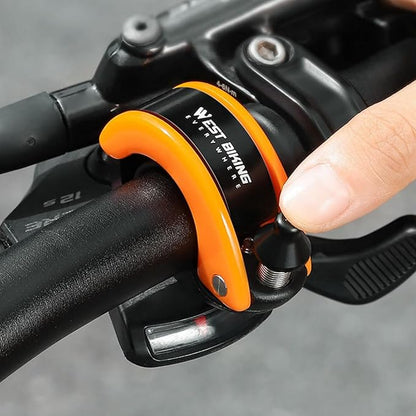 Bike Bell Hidden Conch Bicycle MTB Bells Max 100db Clear Long Sound for 22.2mm/0.78in Handlebars Ebike Horn for Adults or Kids Bike