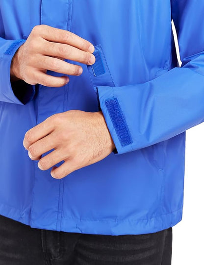 Little Donkey Andy Men's Waterproof Rain Jacket Outdoor Lightweight Rain Shell Coat for Hiking,Golf,Travel