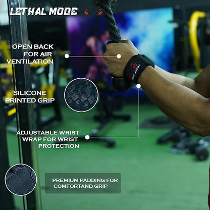 Workout Gloves for Men & Women – Fingerless Weight Lifting Gloves with Wrist Support for Gym, Crossfit, and Exercise – Durable Grip for Weightlifting, Cycling & Training