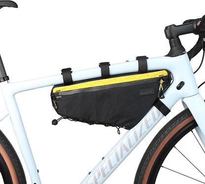 Bicycle Frame Bag Bike Triangle Bag Waterproof Bike Bag 2.9L with Dual Side Mesh Pockets for MTB Road Bike Cycling Commuting and Outdoor Adventures