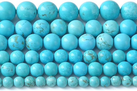 12MM 32PCS Natural Stone Turquoise Beads for Jewelry Making DIY Bracelet