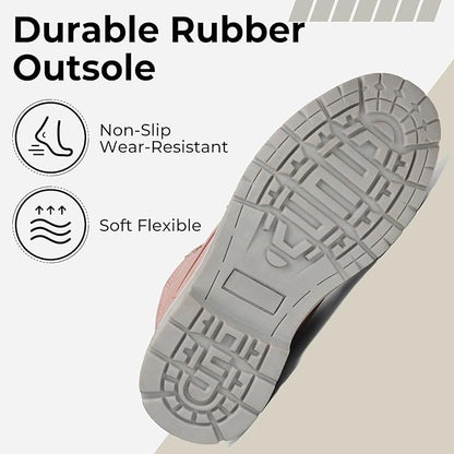 Mishansha Men's Waterproof Snow Boots, Insulated Warm Lined Winter Boot for Cold Weather, Non-Slip Outdoor Trekking Hiking Shoes Size 4-13.5