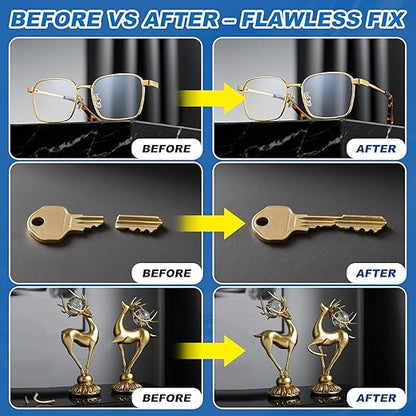 Metal Glue 100g - Heavy Duty Super Glue for Metal, Aluminum, Stainless Steel, Craft - Strongest Metallic Adhesive Weld, Fast-Bonding & Clear, Liquid Bonding Adhesive for Plastic, Wood,Rubber