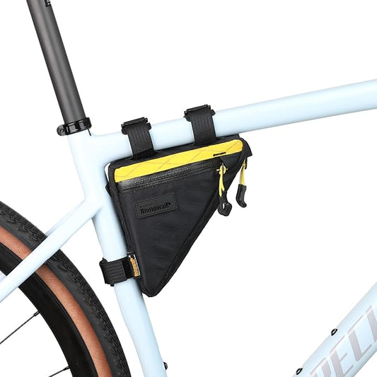 Rhinowalk Bicycle Front Frame Bag Bike Under Top Tube Triangle Bag Lightweight 1.7L Cycling Accessories Nylon Pack Pouch for Mountain Road Bike