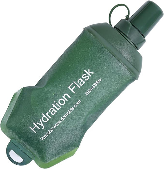 AXEN Soft Flask TPU Foldable Running Hydration Flask, Soft Collapsible Water Bottle for Hydration Pack Cycling Marathon Running Hiking