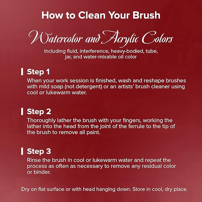 Silver Brush Limited MP-5662S Silver Mops Short Handle Round White Mops Brushes with Super-Soft Organic Hair, 5pc Professional Artist Painting Bundle for Oil, Acrylic, Watercolor, Pastels, & Charcoal