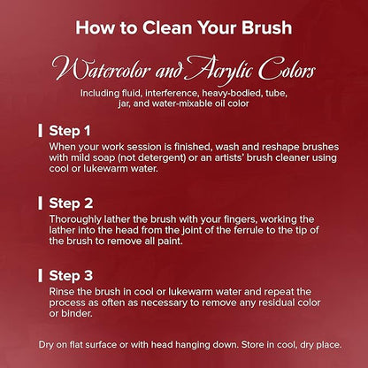 Silver Brush Limited MP-5665S Silver Mops Short Handle Round and Oval Black Mops Brushes with Super-Soft Organic Hair, 8pc Professional Painting Set for Oil, Acrylic, Watercolor, Pastels, & Charcoal