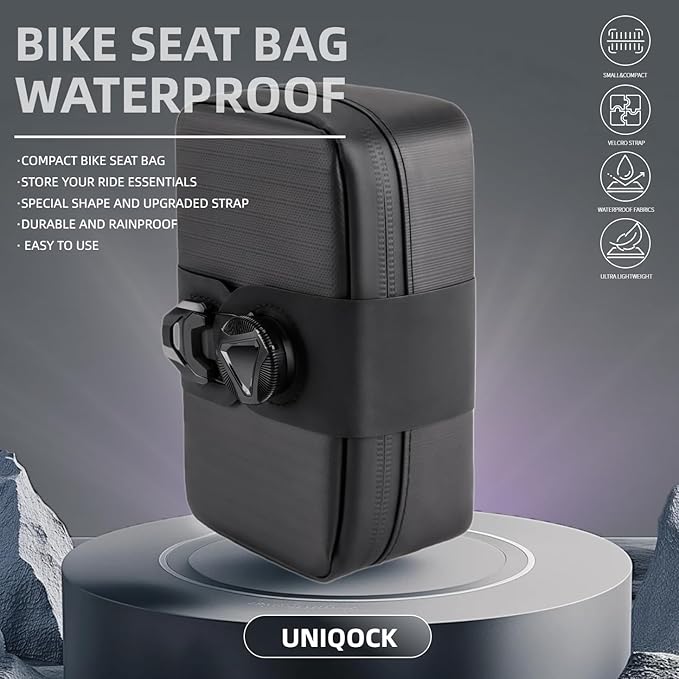 Bike Seat Bag, Bicycle Saddle Bag,Bicycle Strap-On Saddle Bag, Cycling Bag, Waterproof Bike Bag for all our essentials, bike bags for Mountain Road Bikes