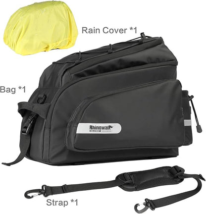 Rhinowalk Bike Bag Bike Trunk Bag Bike Pannier Bag,(for Bicycle Cargo Rack Saddle Bag Shoulder Bag Laptop Pannier Rack Bicycle Bag Professional Cycling Accessories)